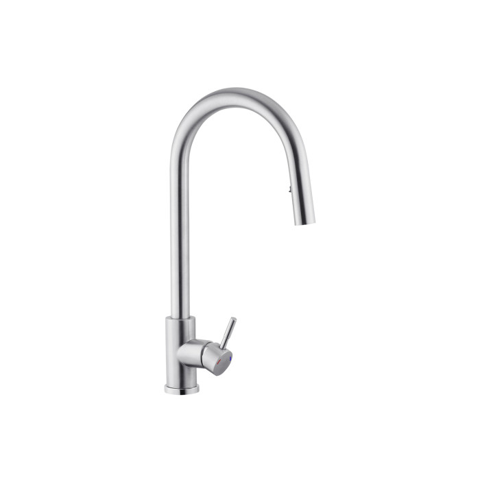 Змішувач для кухні з висувним виливом Kroner KRP Edelstahl Klassisch - ESG03915