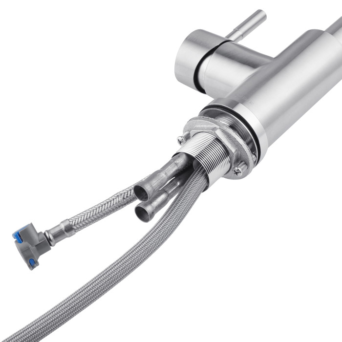 Змішувач для кухні з висувним виливом Kroner KRP Edelstahl Klassisch - ESG03915