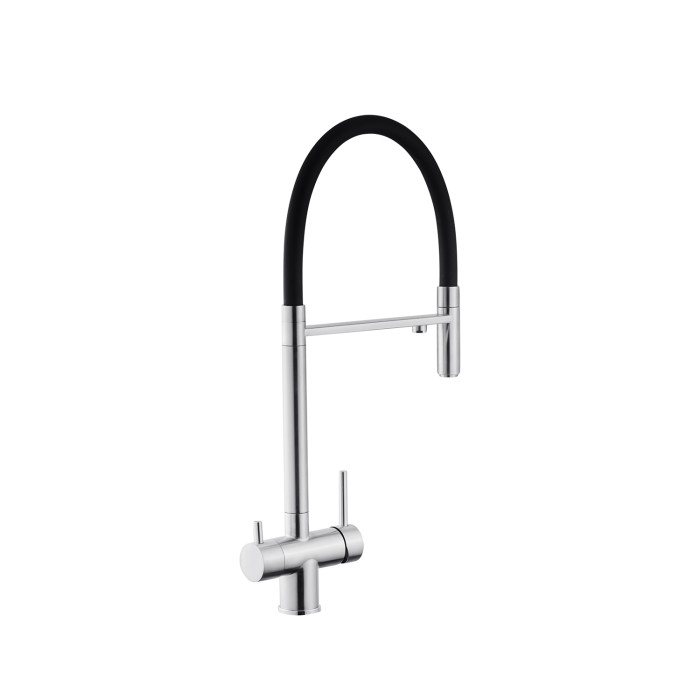 Змішувач для кухні з підключенням до фільтра Kroner KRP Edelstahl Klassisch - ESG03815BLK