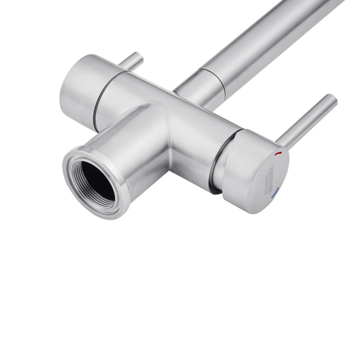 Змішувач для кухні з підключенням до фільтра Kroner KRP Edelstahl Klassisch - ESG03815BLK