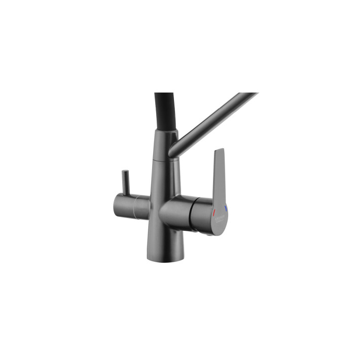 Змішувач для кухні з підключенням до фільтра Kroner KRP Edelstahl Klassisch - PVD03817BLK