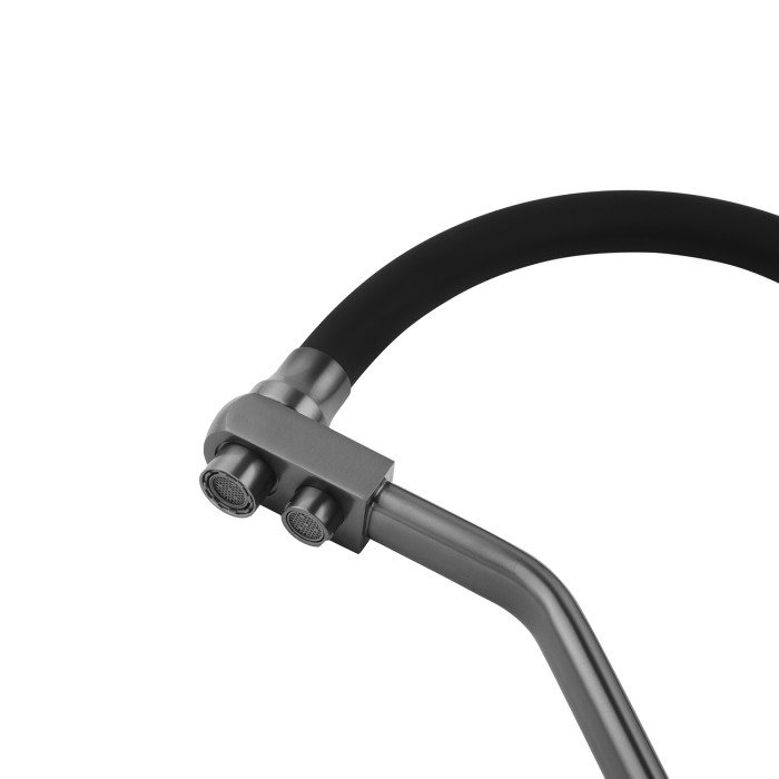 Змішувач для кухні з підключенням до фільтра Kroner KRP Edelstahl Klassisch - PVD03817BLK