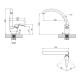 Змішувач для кухні Agua Leon - C031