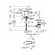 Змішувач для раковини Grohe Euroeco S-Size 23262000 з донним клапаном