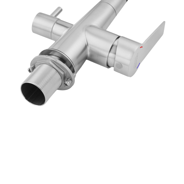 Змішувач для кухні з підключенням до фільтра Kroner KRP Edelstahl Klassisch - ESG03817BLK