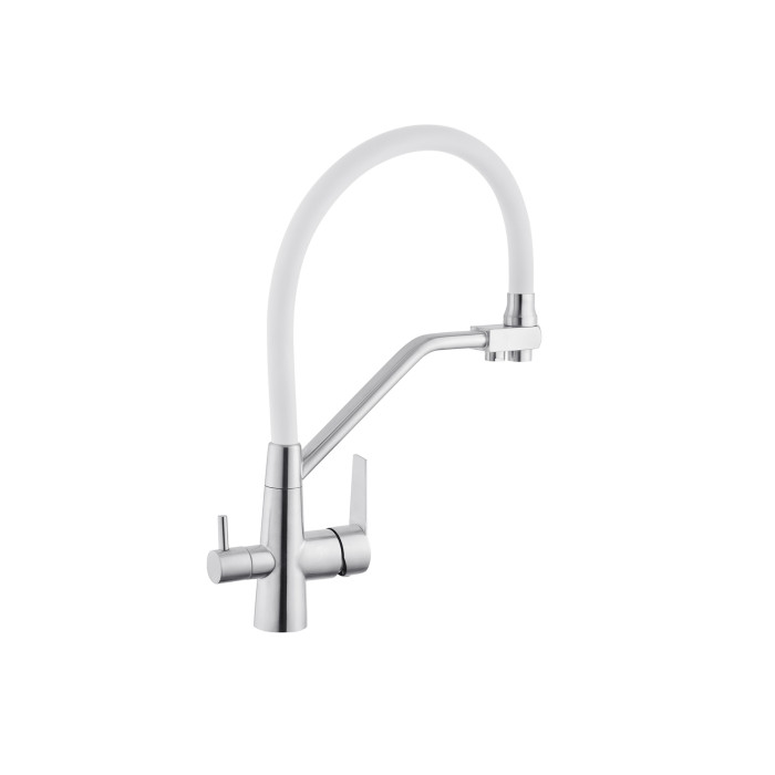 Змішувач для кухні з підключенням до фільтра Kroner KRP Edelstahl Klassisch - ESG03817WHI