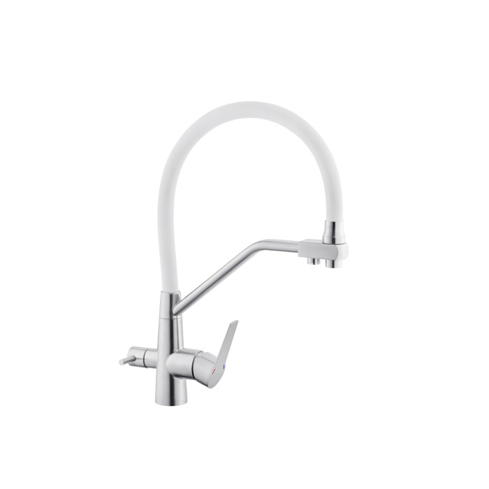 Змішувач для кухні з підключенням до фільтра Kroner KRP Edelstahl Klassisch - ESG03817WHI
