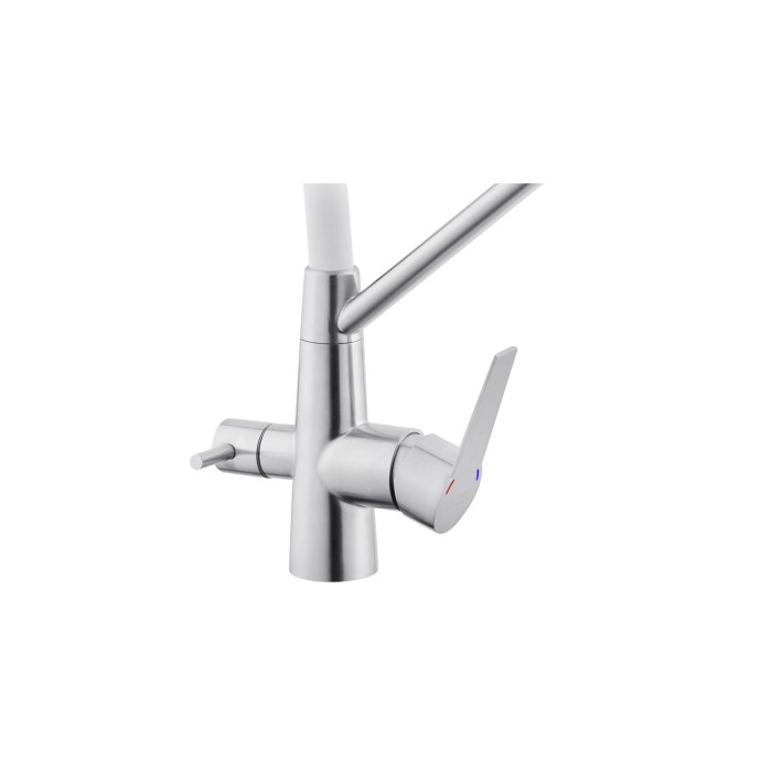 Змішувач для кухні з підключенням до фільтра Kroner KRP Edelstahl Klassisch - ESG03817WHI