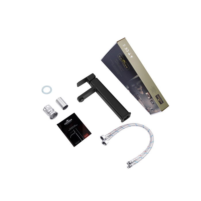 Змішувач для раковини Kroner KRP Edelstahl Kubus - SCH010-3