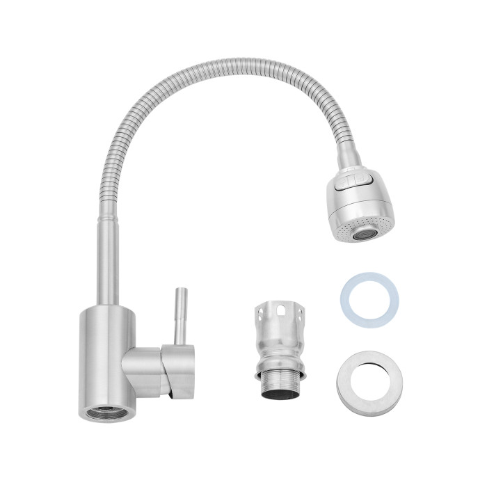 Змішувач для кухні з гнучким виливом Agua Acero - INOX035-2