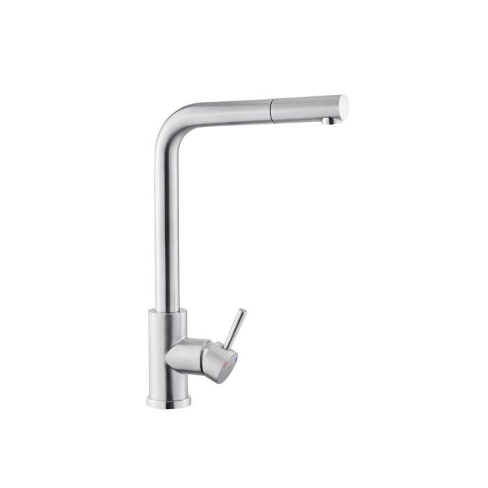 Змішувач для кухні з висувним виливом Kroner KRP Edelstahl Klassisch - ESG03917