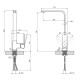 Змішувач для кухні Kroner KRP Harz - C030