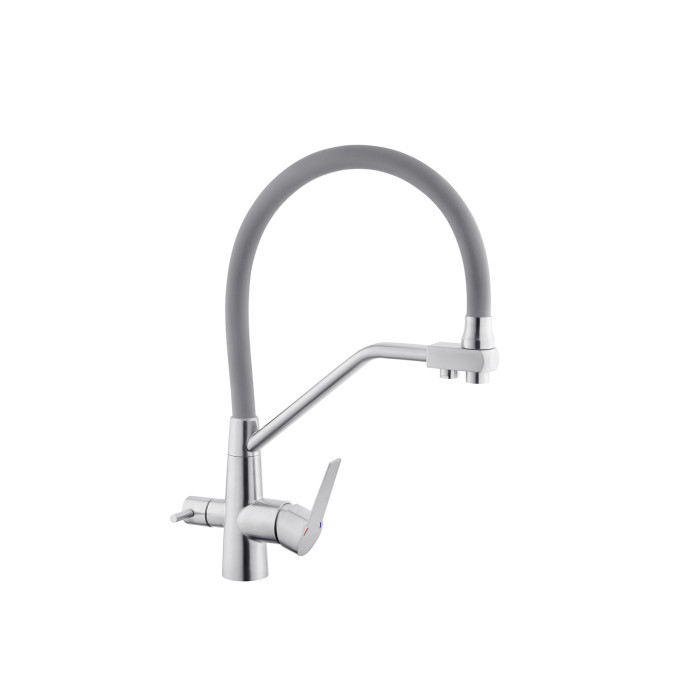 Змішувач для кухні з підключенням до фільтра Kroner KRP Edelstahl Klassisch - ESG03817GRA