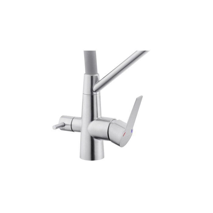 Змішувач для кухні з підключенням до фільтра Kroner KRP Edelstahl Klassisch - ESG03817GRA