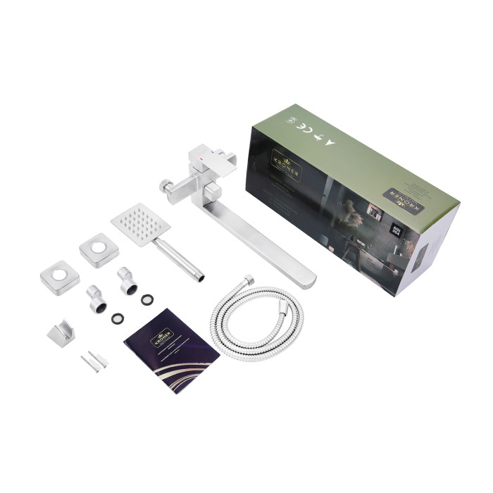 Змішувач для ванни Kroner KRP Edelstahl Kubus - ESG070